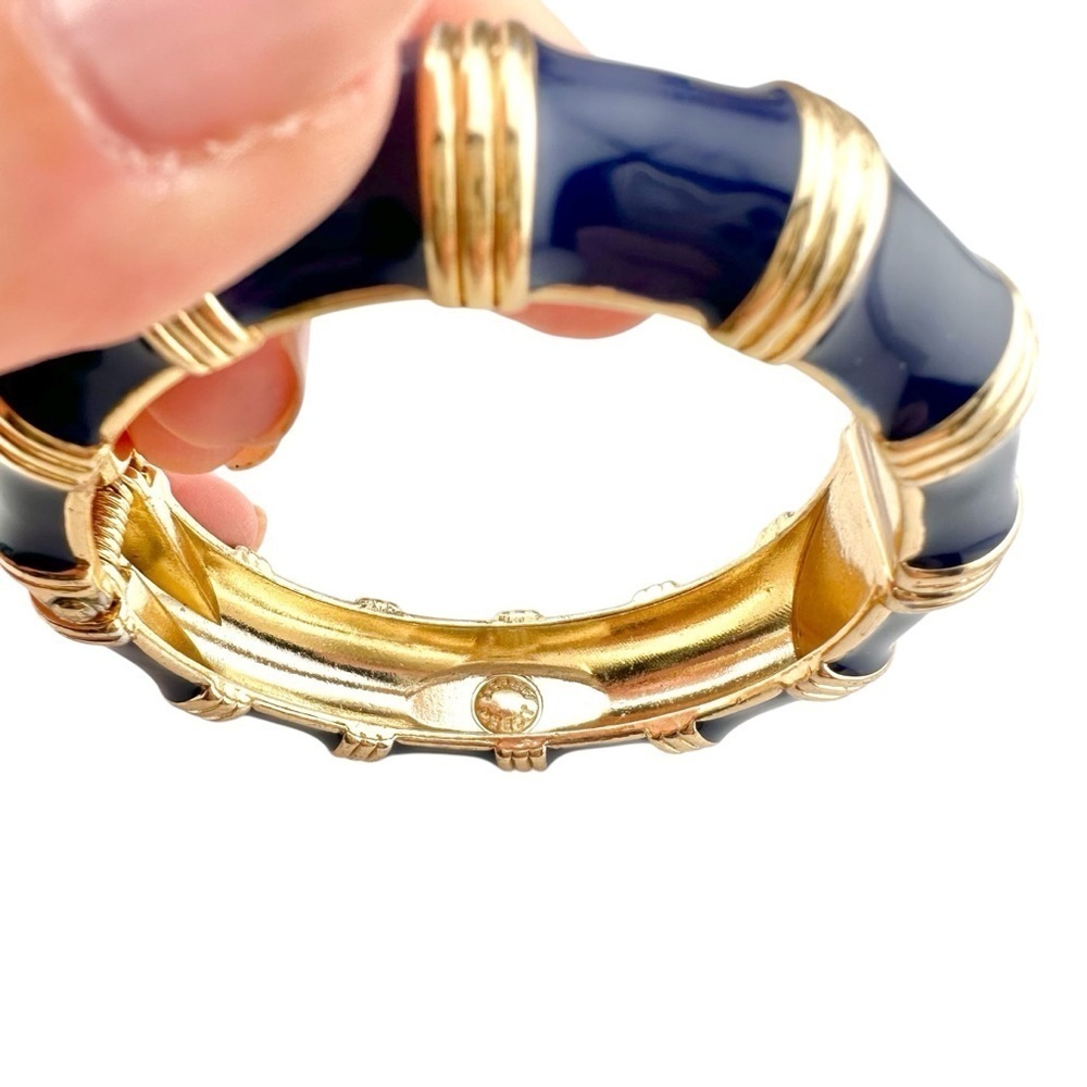 J. Crew Necklace and Bracelet Set in Navy Blue and Gold Tone - Picture 4 of 11